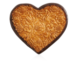 Heart-shaped butter biscuit