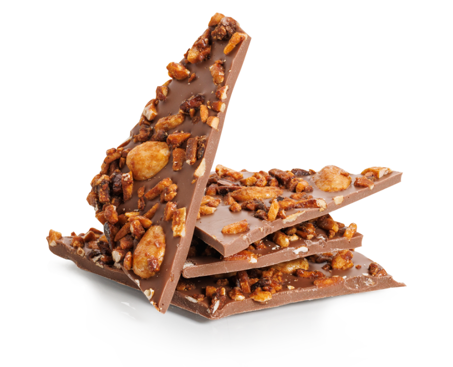 Caramelised milk chocolate almond bits Caramelised milk chocolate almond bits