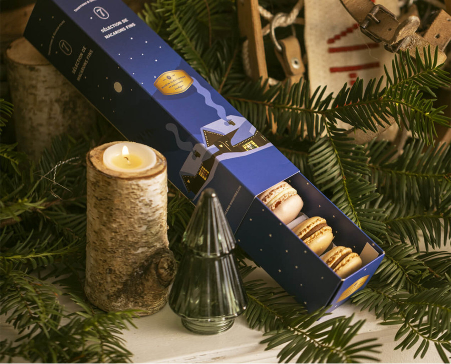 Macarons - 7 pieces Christmas Collection | Maison Alsacienne de Biscuiterie Macarons - 7 pieces Christmas Collection | Maison Alsacienne de Biscuiterie