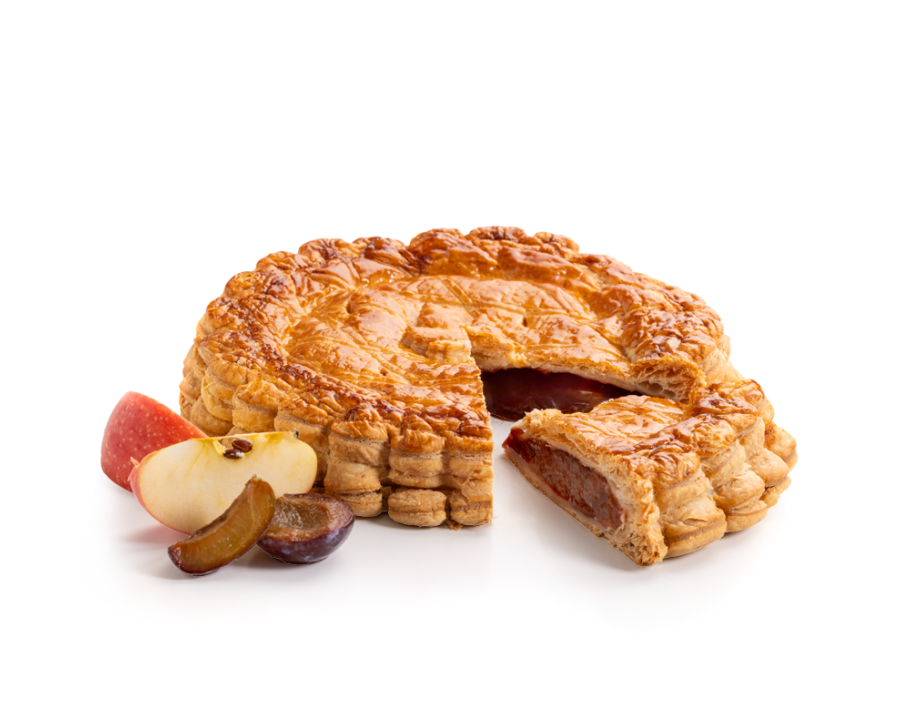 Apple & Damson Plum Galette des Rois for Epiphany | Maison Alsacienne de Biscuiterie
