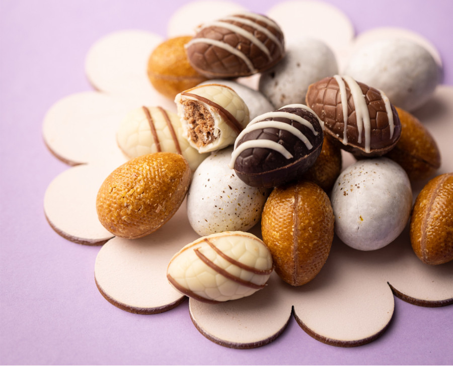 Nougatine and hazelnut praline Easter eggs Maison Alsacienne de Biscuiterie Nougatine and hazelnut praline Easter eggs Maison Alsacienne de Biscuiterie
