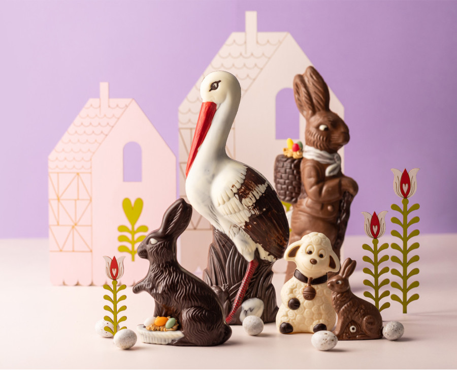 White chocolate Sheep, Easter figure | Maison Alsacienne de Biscuiterie