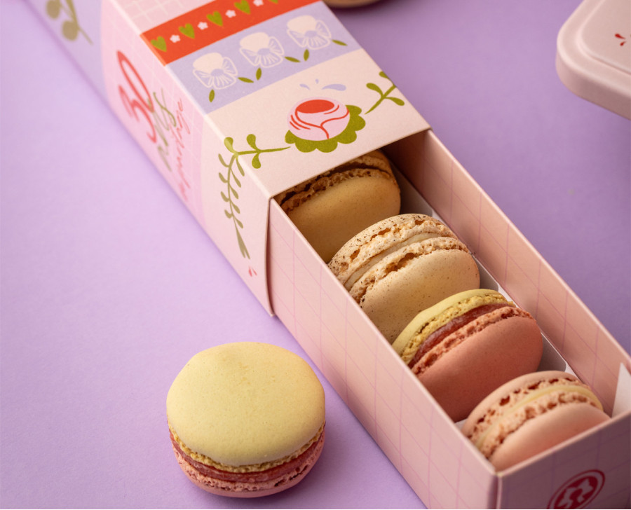 Macarons fins - Etui de Printemps Macarons fins - Etui de Printemps