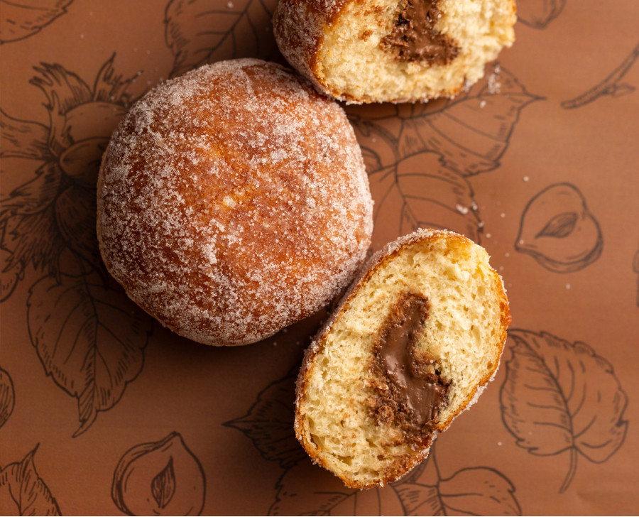 Beignet chocolat noisette - beignet de carnaval et mardi gras