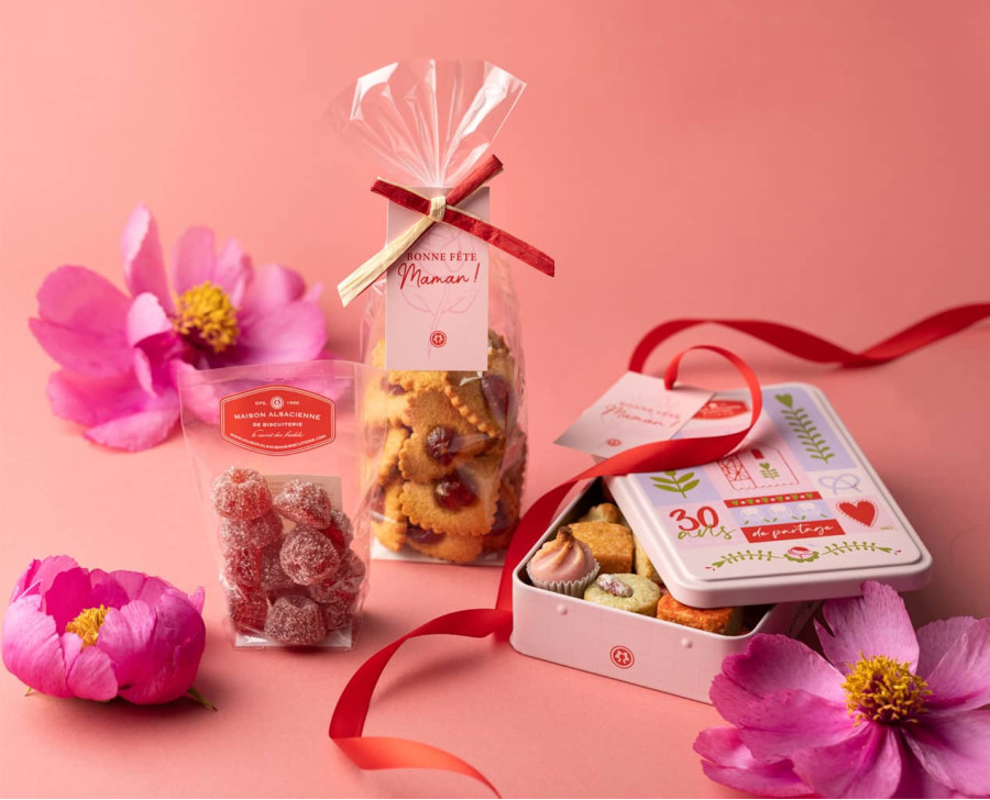 Sélection "Fleurs d'amour" - Sélection de biscuits pour la fête des mères