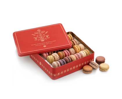 Macarons fins - Coffret Intégration 28 pièces