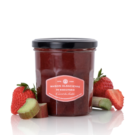 Confiture extra de Fraise et de Rhubarbe Confiture extra de Fraise et de Rhubarbe