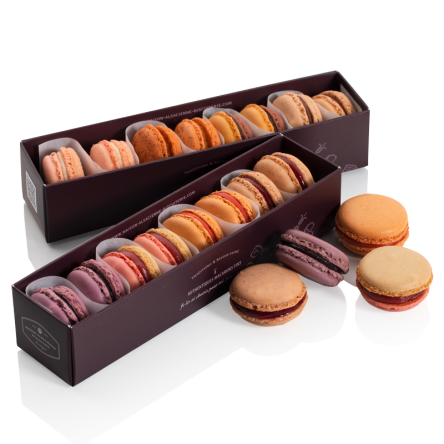Lot de Macarons Fins - Alsace & Noël Lot de Macarons Fins - Alsace & Noël