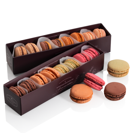 Lot de Macarons Fins - Tradition & Noël Lot de Macarons Fins - Tradition & Noël