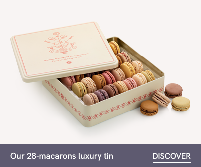 Notre boite de 28 macarons