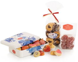 Fleurs d'amour: set of 3 biscuits and delights for Mother's Day