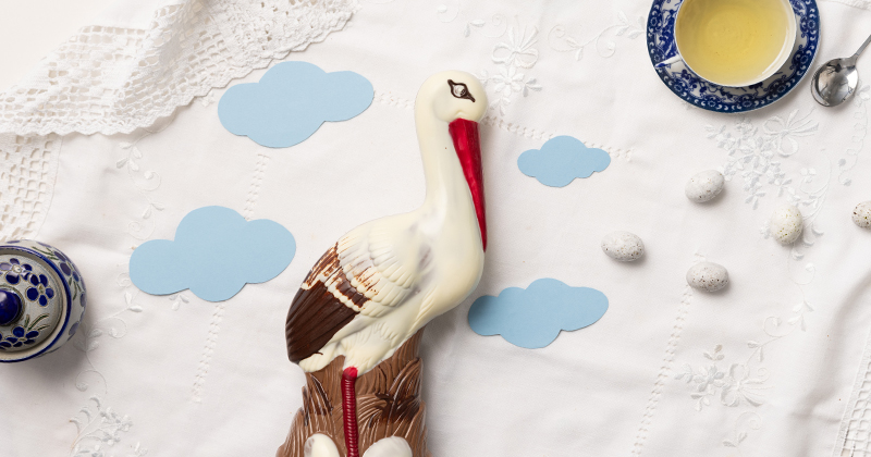 •	We're setting off on a delicious adventure this Easter - Our Stork!