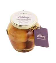 Bocal de cinq Lillikougs (petit gâteau en pâte et forme de Kougelhopf) immergés dans de l'eau-de-vie de Quetsche, idéal pour la fête des papa !