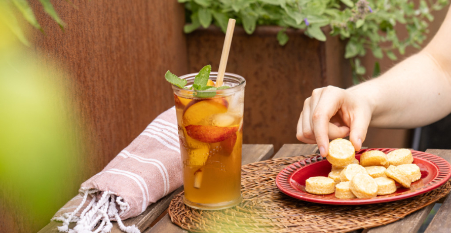Recette : Infusion glacée à la pêche