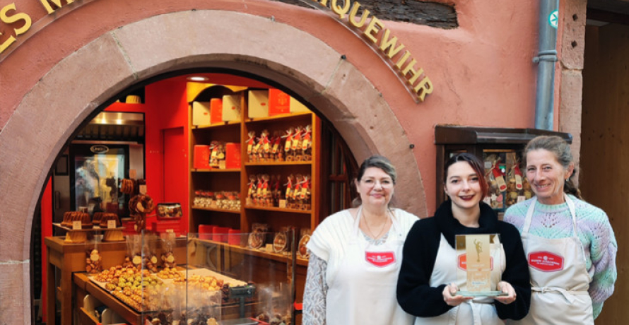 Trophée OR Qualité Accueil pour nos boutiques de Riquewihr !