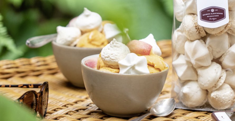 Sorbet à la pêche de vigne
